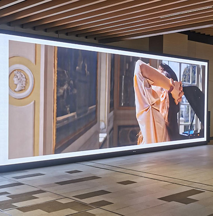 东方体育中心地铁站室内LED幼间距屏项目