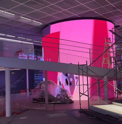 京东2号楼展厅LED通明屏项目