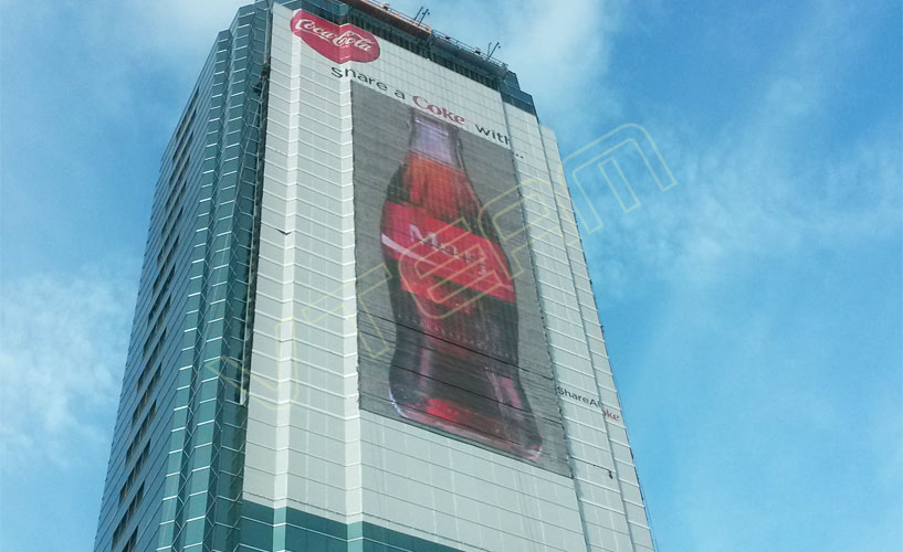 菲律宾大楼表墙 LED共形屏MJ4-P55项目