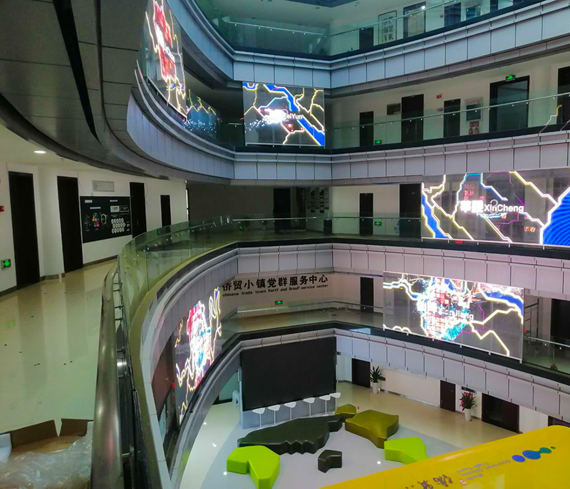 温州瑞安侨贸特色幼镇中庭项目 通明屏Tfree