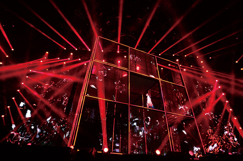 周笔畅演唱会 九宫格LED通明屏Vclear-7.8